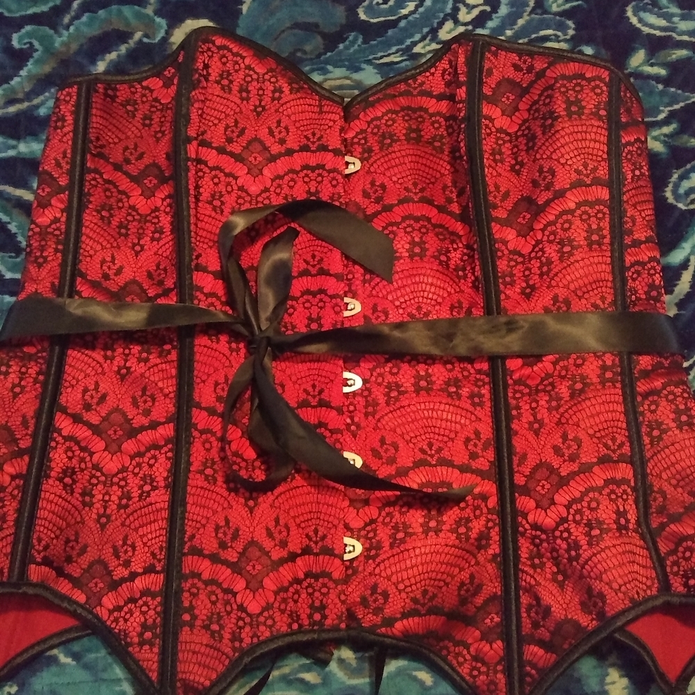 Red corset from Adore Me